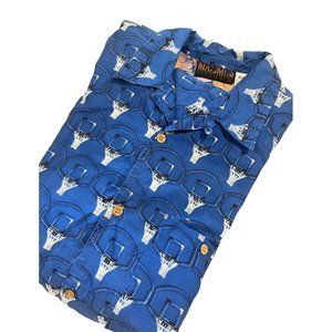 Maximus‎ Vintage Basketball Button Down Shirt Hoops XXL 2XL